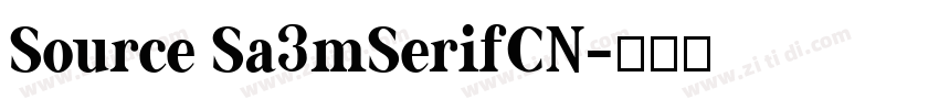 Source Sa3mSerifCN字体转换
